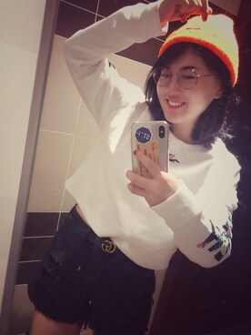 「A&F（エーアンドエフ）のアイテム（トップス）」を使った、Candiceさん（レディース・160cm）の夏コーディネート