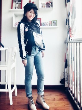 「MOUSSY（マウジー）のWAIST&SHOULDER BAG（ショルダーバッグ）」を使った、Candiceさん（レディース・160cm）の秋コーディネート