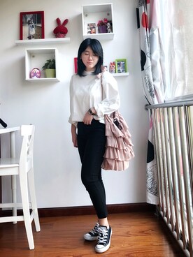 Candiceさん（レディース・160cm）の秋コーディネート