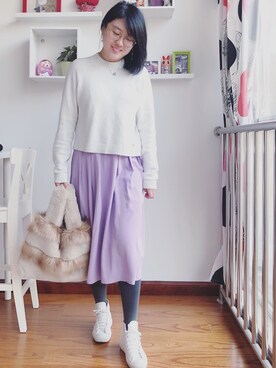 「A&F（エーアンドエフ）のアイテム（トップス）」を使った、Candiceさん（レディース・160cm）の秋コーディネート