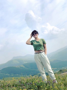 「Luz Llena (philter)（ラズレナ　フィルター）のアイテム」を使った、Candiceさん（レディース・160cm）の夏コーディネート