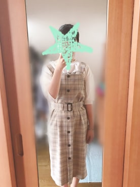 「ふんわり」｜「アイテム（ワンピース/ドレス）」を使った、みささん（レディース・155cm）の夏コーディネート