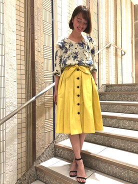 「JILL STUART（ジルスチュアート）のアイテム（スカート）」を使った、alisa_jsさん（レディース・163cm）の冬コーディネート