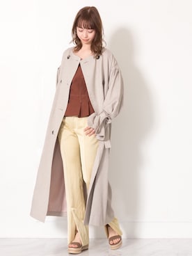 「JILL STUART（ジルスチュアート）のアイテム（ブルゾン）」を使った、alisa_jsさん（レディース・163cm）の春コーディネート