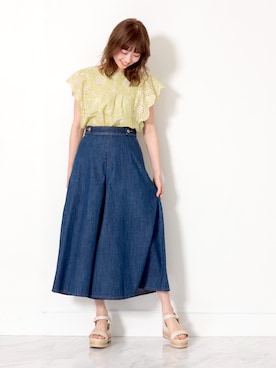 「JILL STUART（ジルスチュアート）のアイテム（パンツ）」を使った、alisa_jsさん（レディース・163cm）の春コーディネート