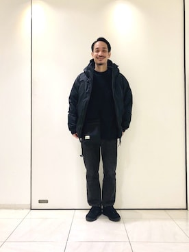 「URBAN RESEARCH（アーバンリサーチ）のアイテム（ダウンジャケット/コート）」を使った、冷牟田 誠さん（メンズ・165cm）の冬コーディネート