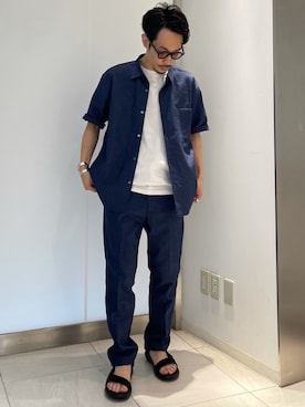 冷牟田 誠さん（メンズ・165cm）の春コーディネート