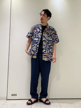 冷牟田 誠さん（メンズ・165cm）の春コーディネート