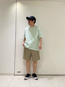 「URBAN RESEARCH（アーバンリサーチ）のアイテム（キャップ）」を使った、冷牟田 誠さん（メンズ・165cm）の夏コーディネート