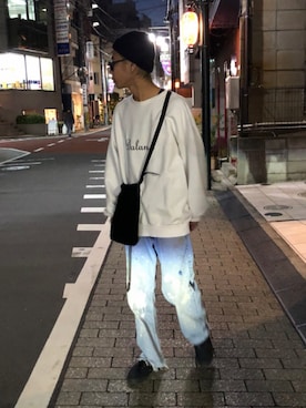 「Eddie Bauer（エディーバウアー）のアイテム（スウェット）」を使った、kouheiさん（メンズ・170cm・20代）の冬コーディネート