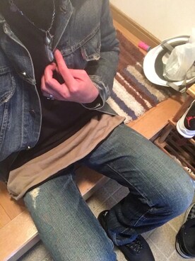 「ドラフトリーバイス」｜「アイテム（アクセサリー）」を使った、Nissyanさん（メンズ・180cm）の冬コーディネート