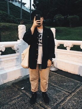 「A ROOM MODELのアイテム」を使った、TAN KARENさん（レディース・160cm）の冬コーディネート