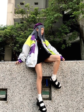 「配色」｜「アイテム（トレンチコート）」を使った、ALICE 앨리스 さん（レディース・153cm）の秋コーディネート