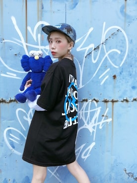 「fragment design（フラグメントデザイン）のアイテム（トップス）」を使った、ALICE 앨리스 さん（レディース・153cm）の冬コーディネート
