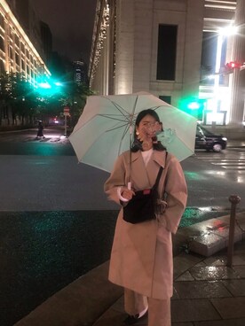 「アイテム（トレンチコート）」を使った、M♡さん（レディース・164cm・20代）の春コーディネート