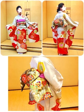 「和服コーデ」｜Sakiさん（レディース・154cm）の春コーディネート
