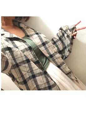 「アプレジュール」｜「アイテム（タンクトップ）」を使った、ぺっちょん◌̥*⃝̣さん（レディース・163cm）の秋コーディネート