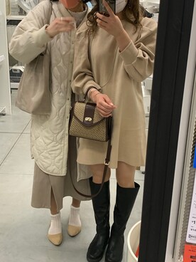 RINKAさん（レディース・156cm）の冬コーディネート