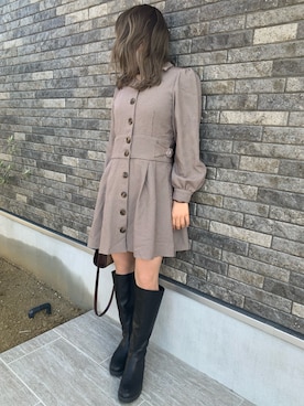 RINKAさん（レディース・156cm）の冬コーディネート