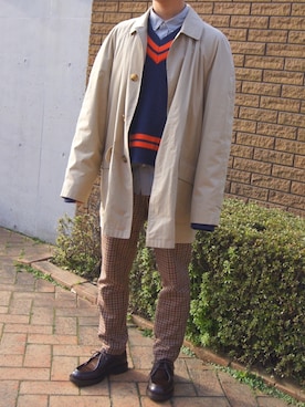 「HARE」｜「アイテム（モカシン/デッキシューズ）」を使った、たじさん（メンズ・170cm）の春コーディネート