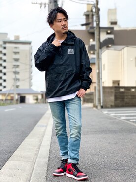 「CAMP7（キャンプセブン）のアイテム（ブルゾン）」を使った、MTKさん（メンズ・171cm）の春コーディネート