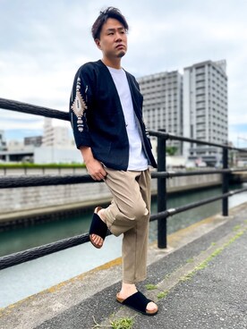Back Number ネイティブ柄ニットカーディガンを使った人気ファッションコーディネート Wear