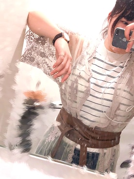 「w closet」｜「アイテム（腕時計）」を使った、mi.さん（レディース・165cm）の夏コーディネート