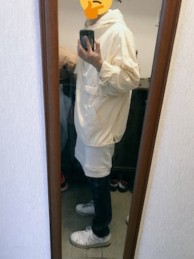 「GAP（ギャップ）のアイテム（マウンテンパーカー）」を使った、カンディさん（メンズ・166cm）の春コーディネート