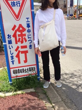「アイテム（スリッポン）」を使った、きささん（レディース・153cm・10代）の春コーディネート