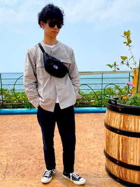 「ノースフェイス」｜さかたいさん（メンズ・173cm）の春コーディネート