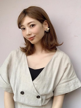「アイテム（つなぎ/オールインワン、ベージュ系）」を使った、ＭＩＣＨＩＲＵさん（レディース・162cm）の春コーディネート