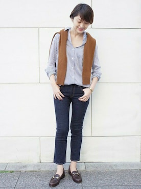 「bellini（ベリーニ）のアイテム」を使った、AYAさん（レディース・163cm）の冬コーディネート