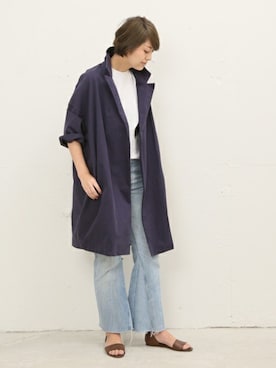 「GALLEGO DESPORTES」｜「アイテム（その他アウター）」を使った、AYAさん（レディース・163cm）の冬コーディネート