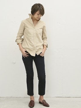 「SARTORE（サルトル）のアイテム」を使った、AYAさん（レディース・163cm）の春コーディネート