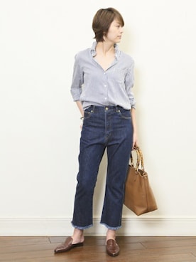 「SARTORE（サルトル）のアイテム」を使った、AYAさん（レディース・163cm）の春コーディネート