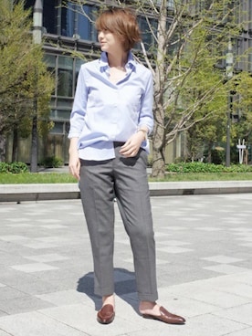 「SARTORE（サルトル）のアイテム」を使った、AYAさん（レディース・163cm）の春コーディネート