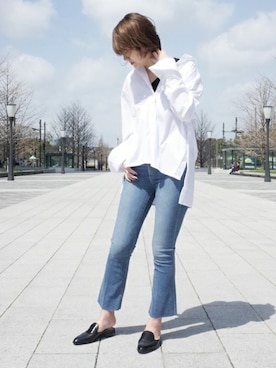 「SARTORE（サルトル）のアイテム」を使った、AYAさん（レディース・163cm）の春コーディネート