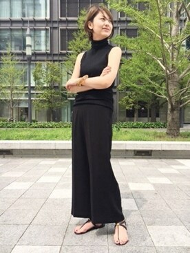 「VICINI（ヴィッチーニ）のアイテム」を使った、AYAさん（レディース・163cm）の春コーディネート