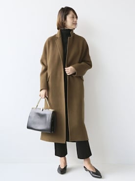 「Deuxieme Classe（ドゥーズィエムクラス）のアイテム（その他アウター）」を使った、AYAさん（レディース・163cm）の秋コーディネート