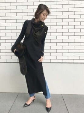 「IVXLCDM（アイヴィーエックスエルシーディエム）のアイテム」を使った、AYAさん（レディース・163cm）の秋コーディネート
