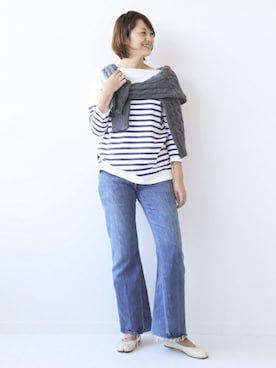 「M．MARTIN（エムマーティン）のアイテム」を使った、AYAさん（レディース・163cm）の秋コーディネート