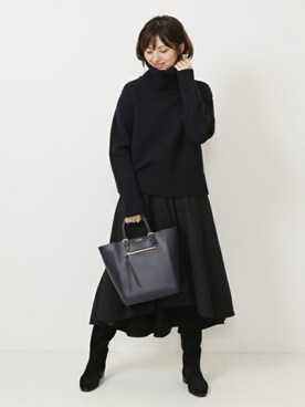 「＆DAUGHTER（アンドドーター）のアイテム」を使った、AYAさん（レディース・163cm）の秋コーディネート