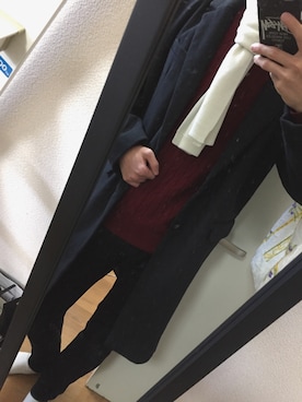 「綺麗めコーデ」｜「アイテム（チノパンツ）」を使った、ずんさん（メンズ・179cm）の冬コーディネート