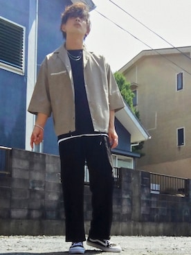 「Right-on（ライトオン）のアイテム（レッグウェア）」を使った、まー。さん（メンズ・176cm）の夏コーディネート