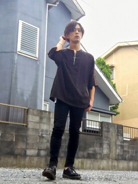「Right-on（ライトオン）のアイテム（レッグウェア）」を使った、まー。さん（メンズ・176cm）の夏コーディネート