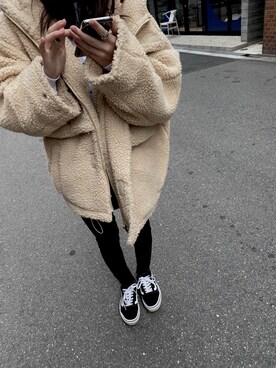 「MASONPRINCE（メイソンプリンス）のアイテム（ジャケット/アウター）」を使った、sさん（レディース・163cm）の冬コーディネート