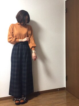 「バルーンスリーブ」｜みっくすさん（レディース・162cm）の冬コーディネート