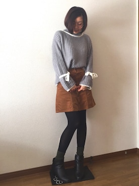 みっくすさん（レディース・162cm）の冬コーディネート