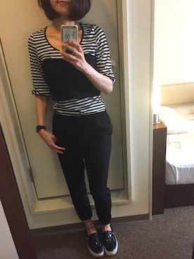 「Heather（ヘザー）のアソート*ビスチェ　751632（その他トップス、ブラック系）」を使った、みっくすさん（レディース）の春コーディネート