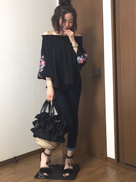 「ASZAKKA（アザッカ）のアイテム（バッグ）」を使った、みっくすさん（レディース・162cm）の春コーディネート